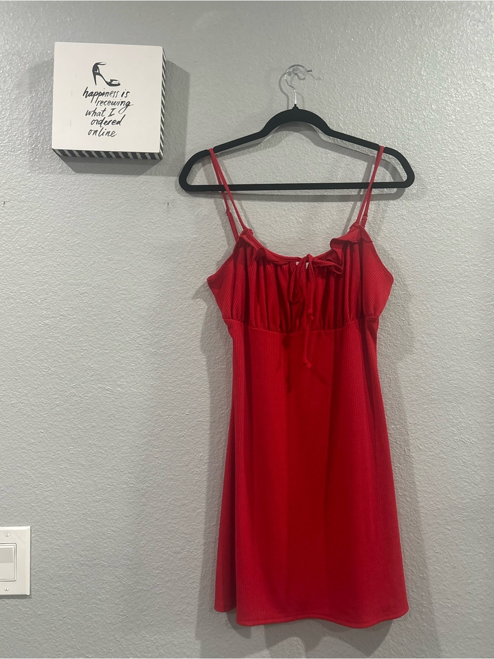Red Ruffle Mini Dress